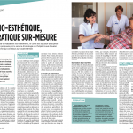 Intervention d'une socio-esthéticienne au sein du service d'oncologie de l'hôpital Louis Mourier (92), extrait du magazine "Infirmière magazine"
